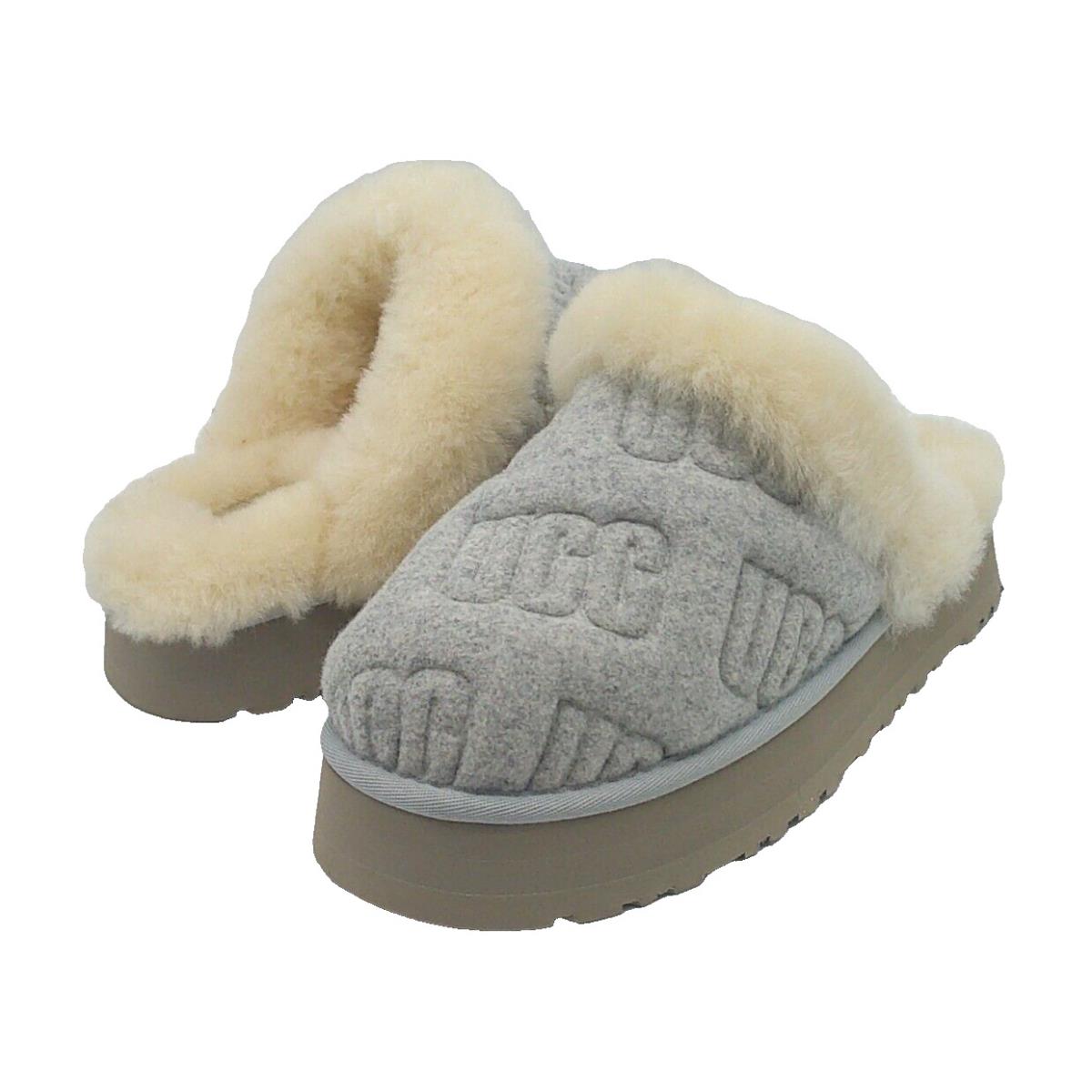 Ugg Disquette Felted Women Slippers Suede Grey US 8 /uk 6 /eu 39