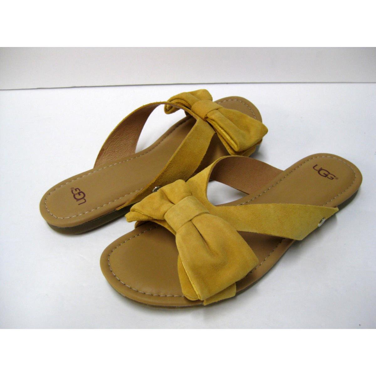 Ugg Fonda Women Slide Suede Sunflower US 7.5 /uk 6 /eu 38.5 /jp 245