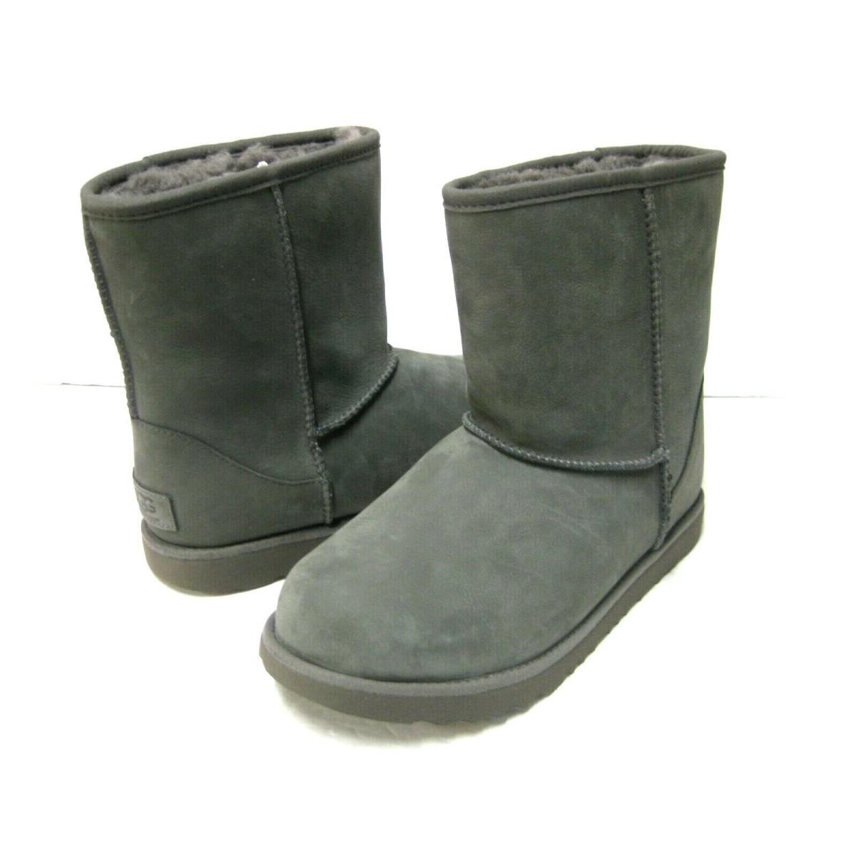 Ugg Classic Short II WP Kid Boots Grey Leather US Kid 3 /uk 2 /eu 35