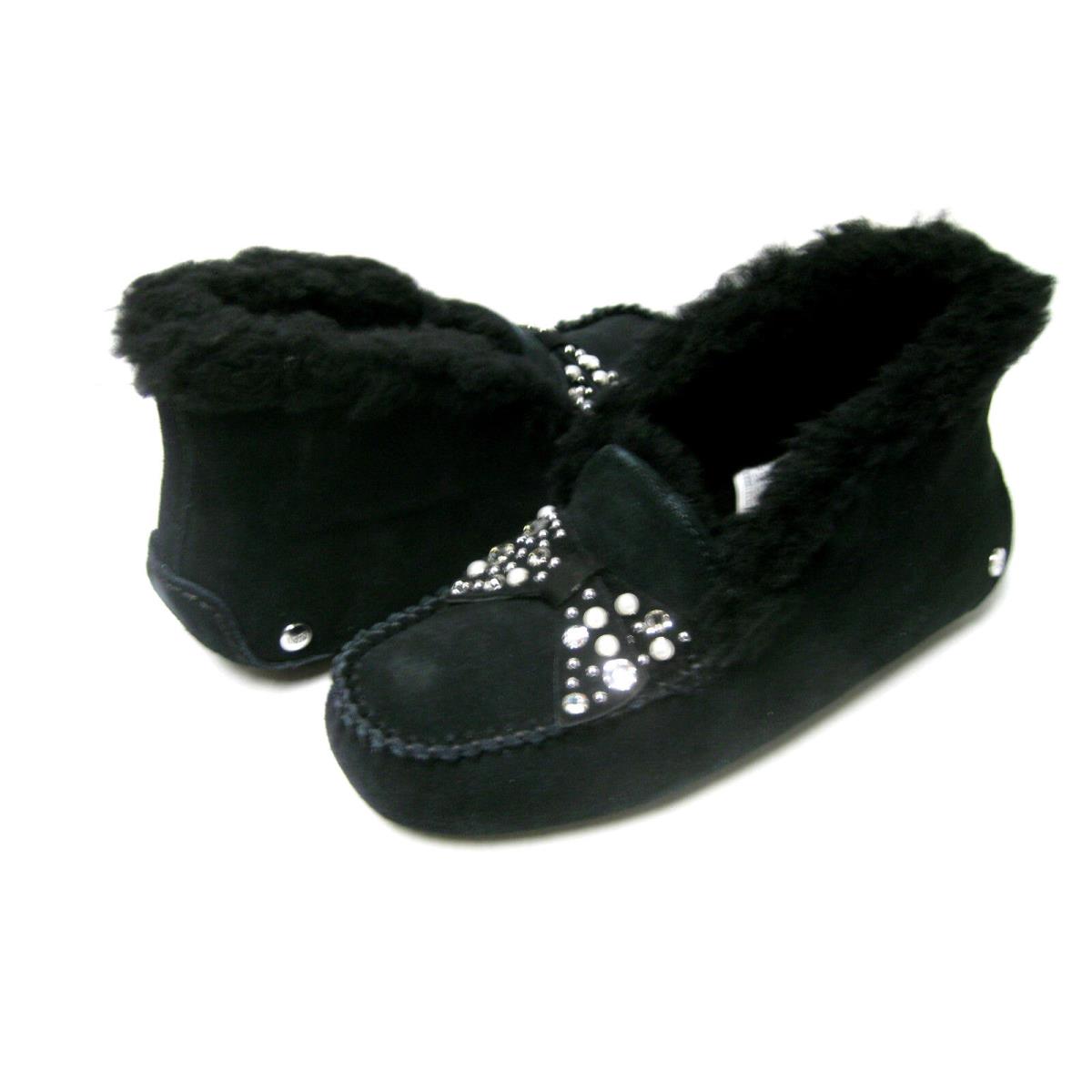 Ugg Alena Brillinat Women Slipper Suede Black US 6 / UK 4.5 /eu 36 /jp 23