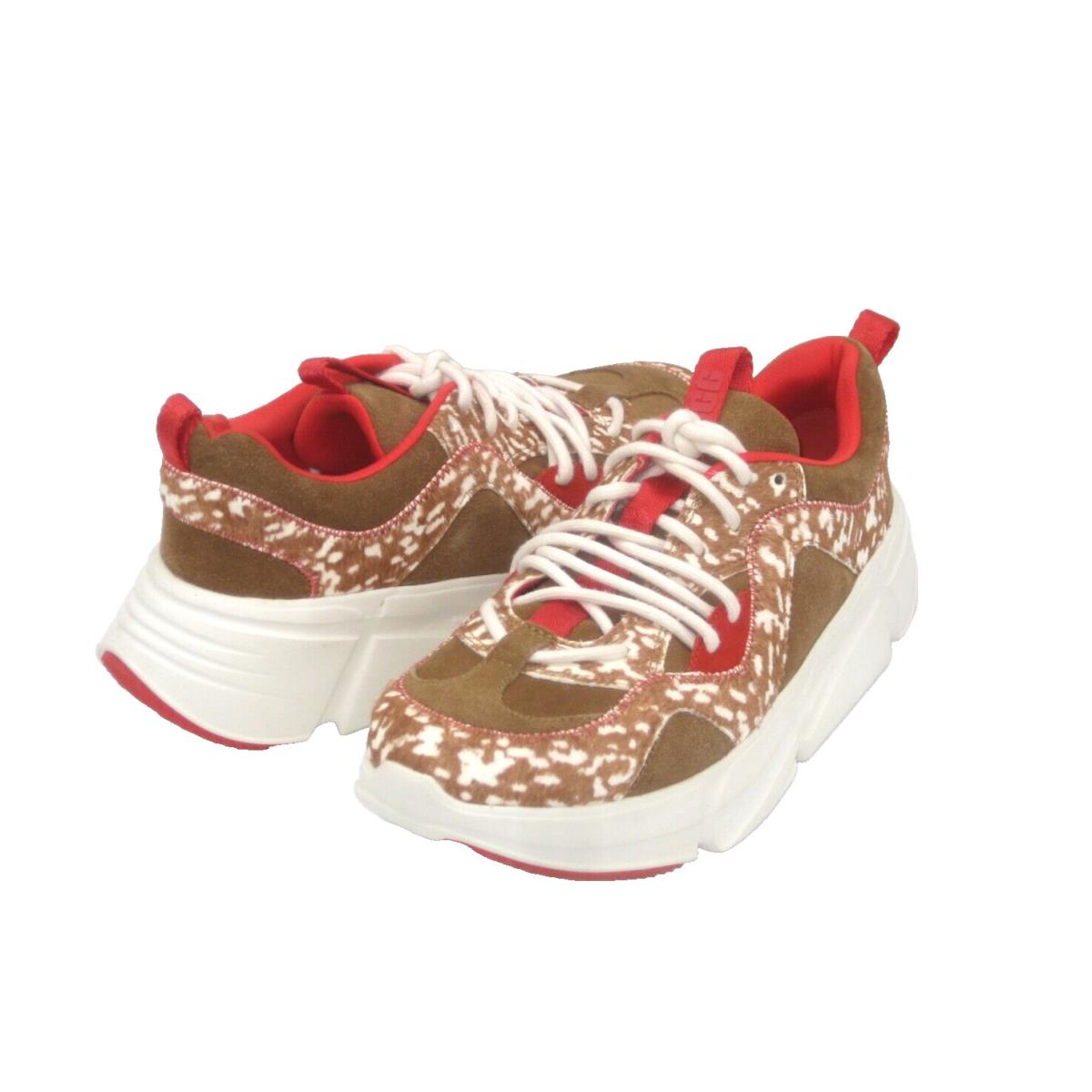 Ugg Calle Lace Speckled Women Sneaker Chestnut US 8 /uk 6 /eu 39