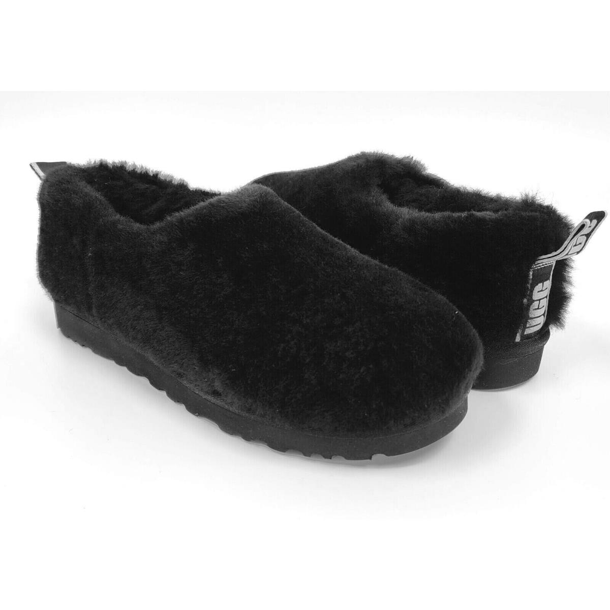 Ugg Australia Women`s Classic Cozy Sheepskin Bootie Slippers Shoes Black Size 9