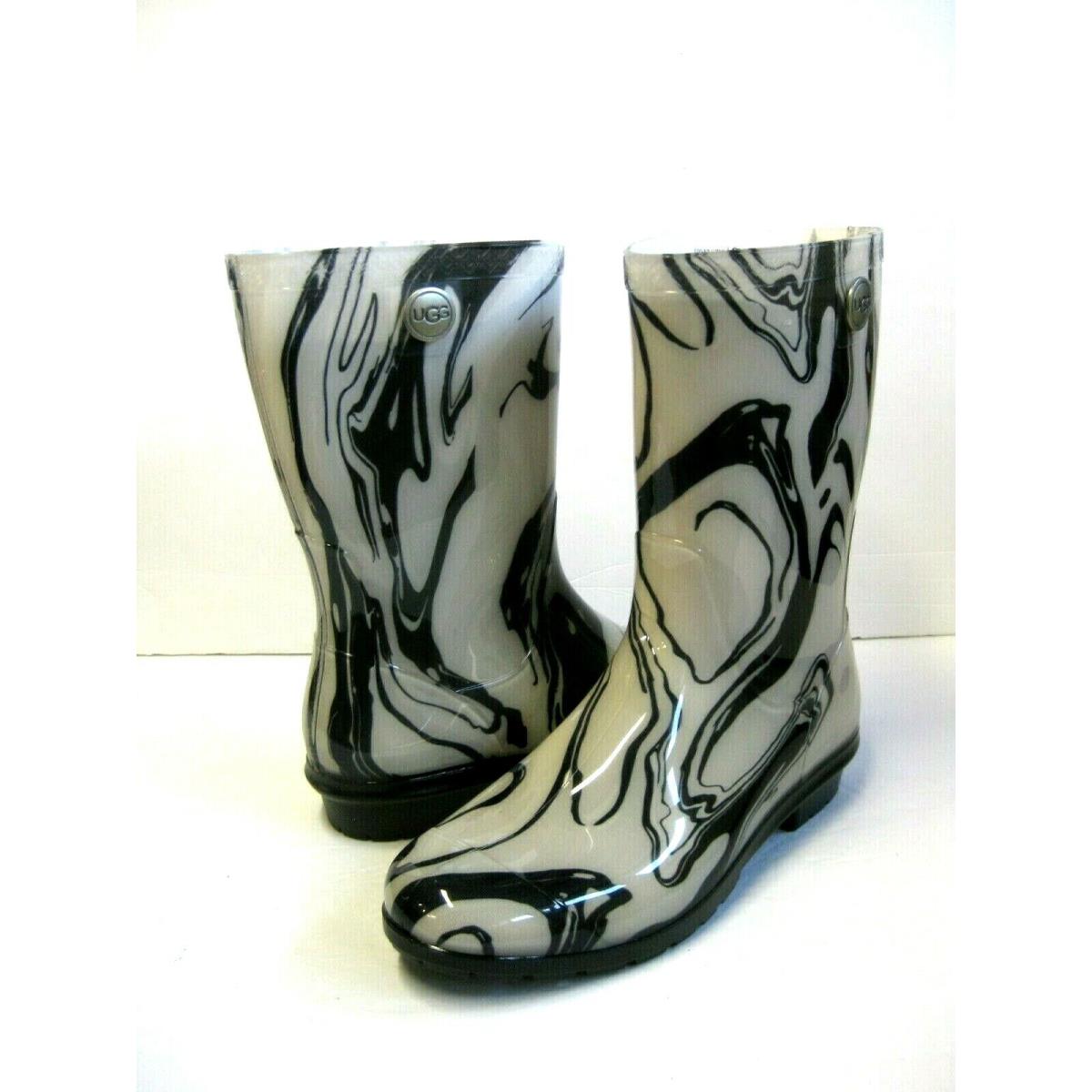 Ugg Sienna Marble Women Rain Boots Black/white US 12 /uk 10 /eu 43