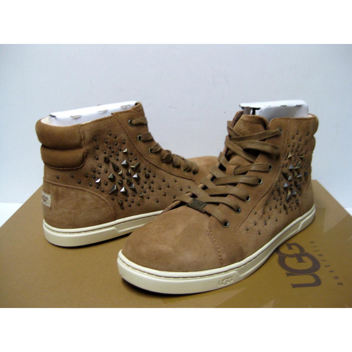 Ugg Gradie Deco Studs Suede Women Sneaker Chestnut US 8 /uk 6.5 /eu 39