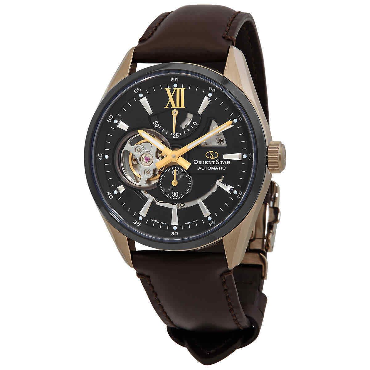 Orient Star Automatic Black Dial Men`s Watch RE-AV0115B00B