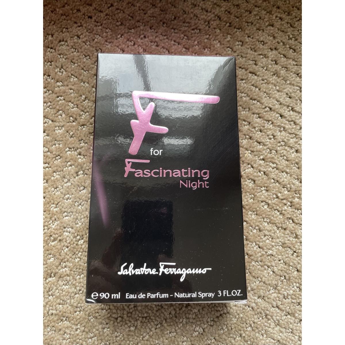 F For Fascinating Night Salvatore Ferragamo For Women 3 oz Eau de Parfum Spray