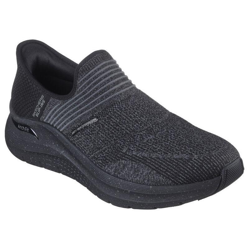 Mens Skechers Slip-ins: Arch Fit 2.0 - Sultez Black Waterproof Mesh Shoes