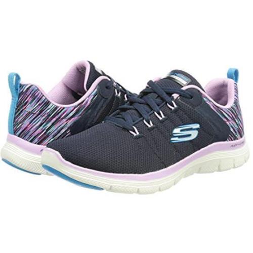 Skechers Womens Flex Appeal 4 Dream Easy Shoes Navylavender Szs 5-8h 149571 - Navy/Lavender