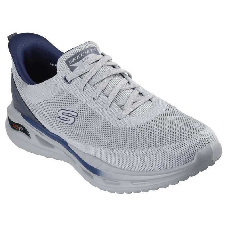 Mens Skechers Slip-ins Rf: Arch Fit Orvan - Kincade Light Gray Knit Shoes