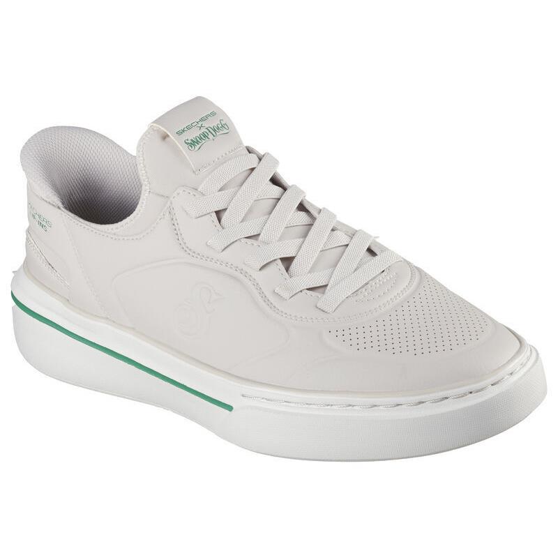 Mens Skechers Slip-ins: Snoop One - Next Episode Off White Duraleather Shoes - Ivory