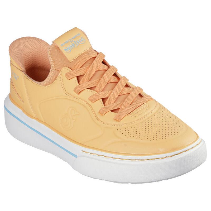 Mens Skechers Slip-ins: Snoop One - Next Episode Orange Duraleather Shoes - Orange