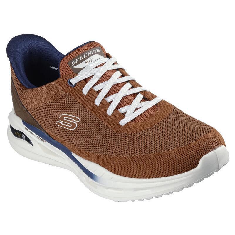 Mens Skechers Slip-ins Rf: Arch Fit Orvan - Kincade Rust Knit Shoes