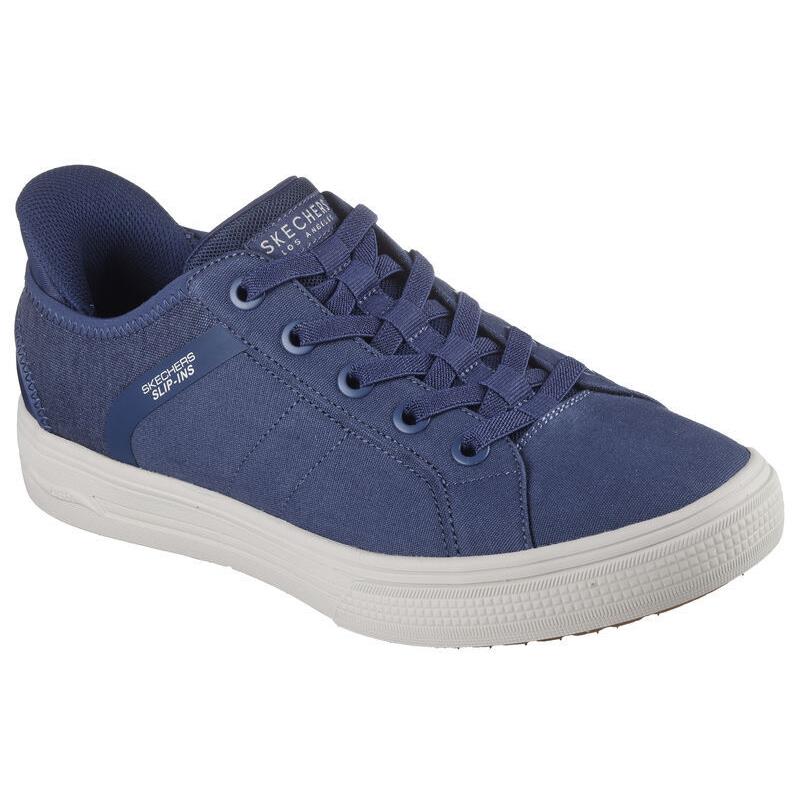 Mens Skechers Slip-ins: Arch Fit Arcade - Good 2 See YA Navy Canvas Shoes