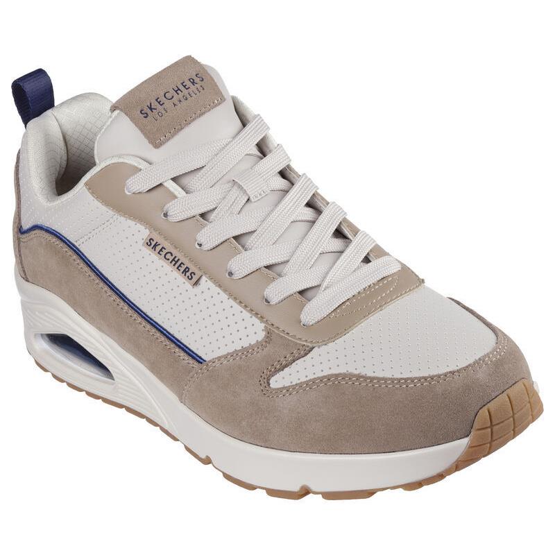 Mens Skechers Uno - Stacre 2.0 Sand Suede Shoes