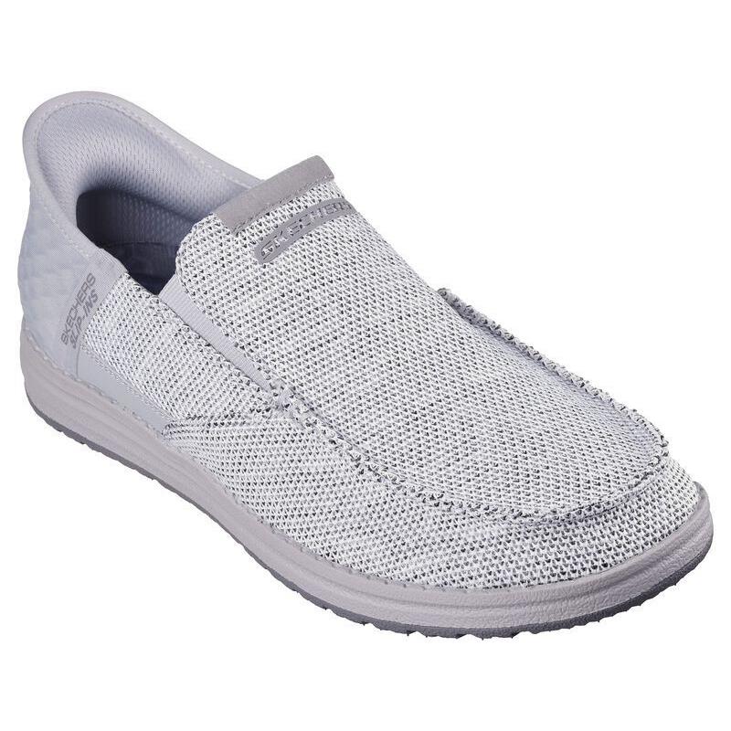 Mens Skechers Slip-ins Rf: Melson - Medford Light Gray Mesh Shoes