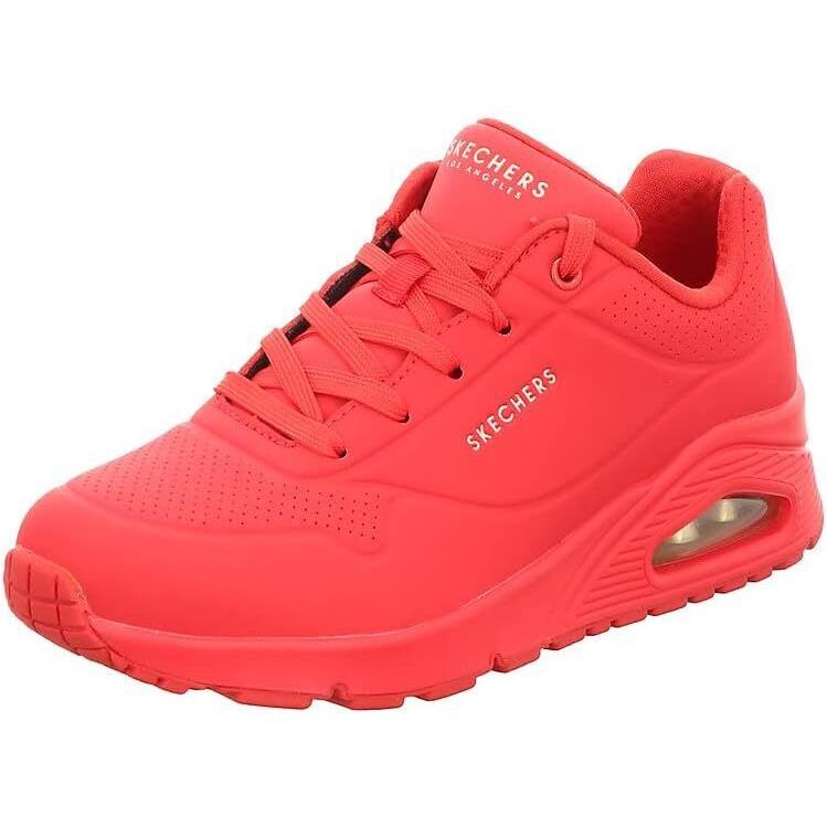 Skechers Womens Skecher Street Women`s Uno - Stand on Air Sneaker Red 11 US - Red