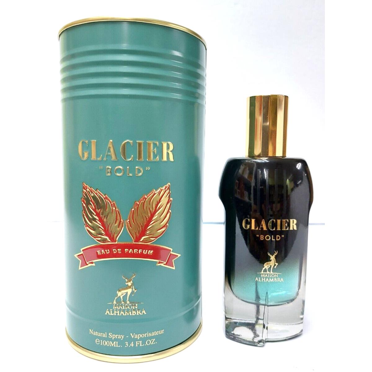 Lattafa Glacier Bold Maison Alhambra For Men Eau de Parfum Spray 3.4oz