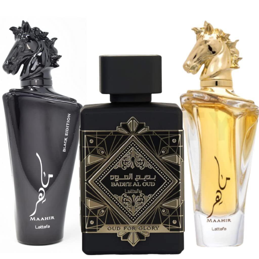 Bade`e Al Oud For Glory Maahir Maahir Black EDP-100ML by Lattafa - Black