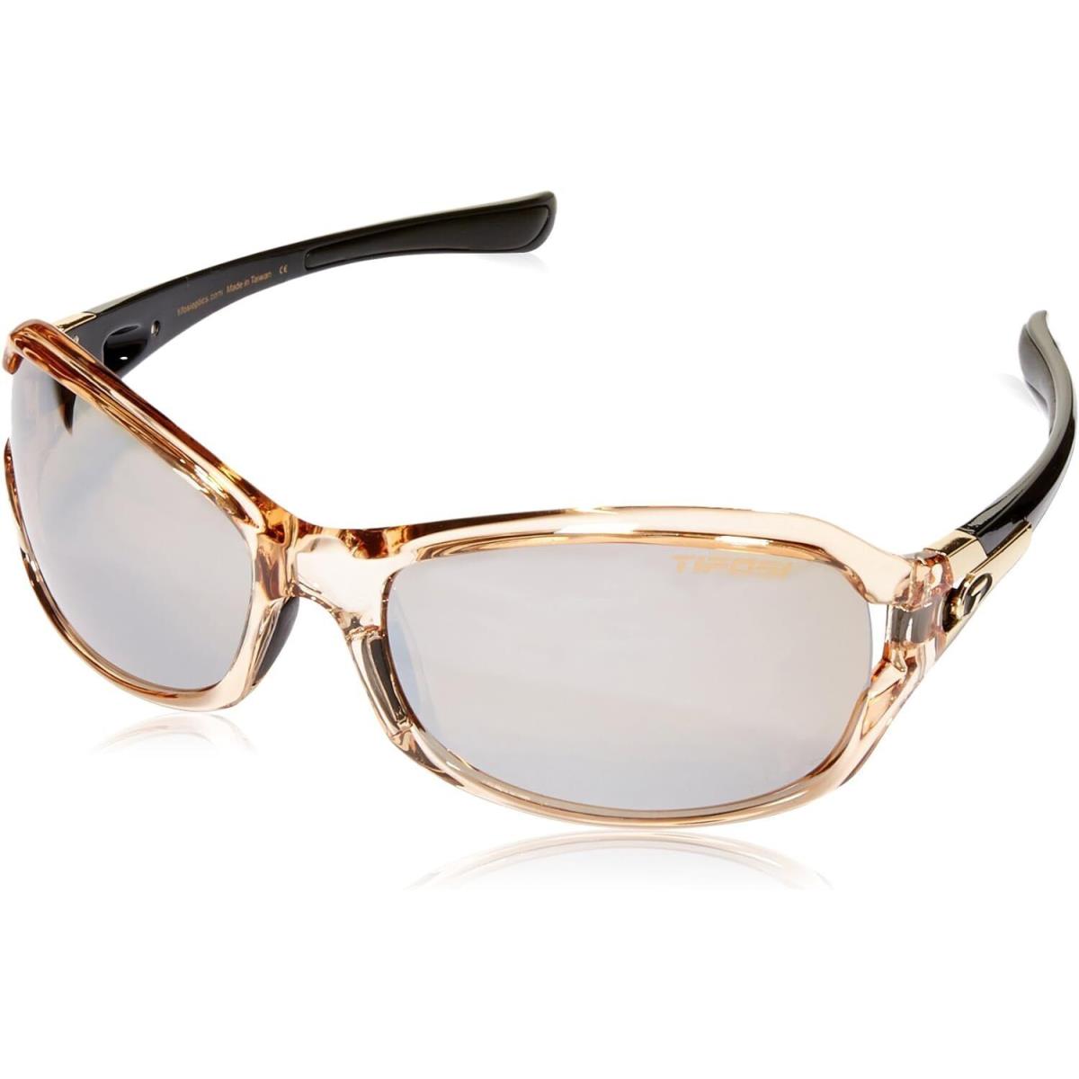 Tifosi Women`s Dea Sl 0090408171 Wrap Crystal Brown/black Brown Lens