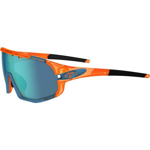 Tifosi Sledge Cycling Sunglasses Crystal Orange Clarion Blue/ac Red/clear