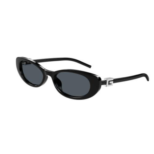 Gucci GG1680S 002 Black/grey Oval Cat Eye Women`s Sunglasses