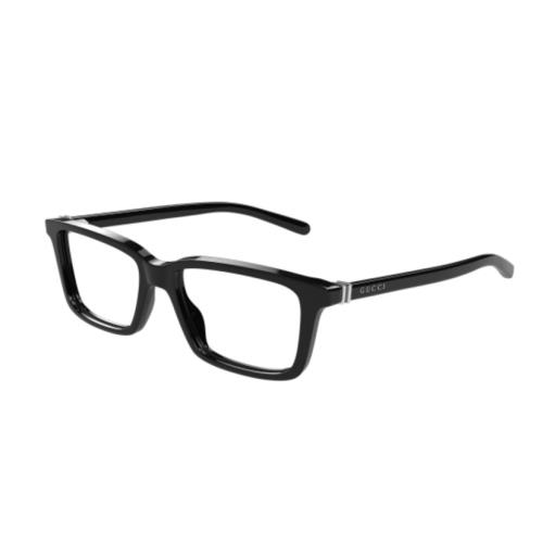 Gucci GG1672O 001 Black Rectangle Men`s Eyeglasses