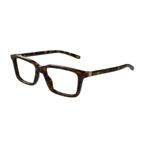 Gucci GG1672O 006 Havana Rectangle Men`s Eyeglasses