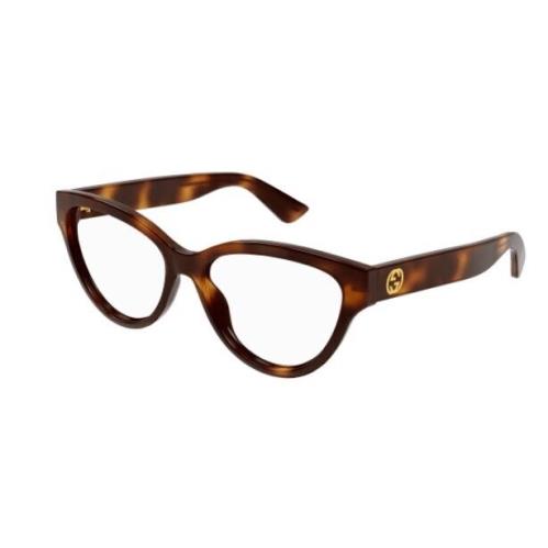 Gucci GG1581O 002 Havana Cat-eye Women`s Eyeglasses