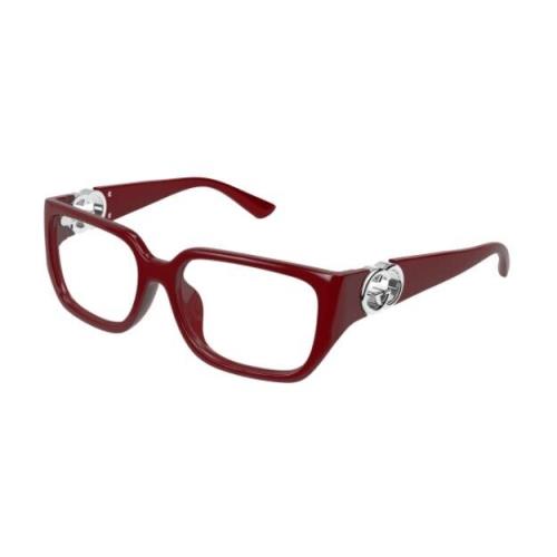 Gucci GG1694OA 003 Burgundy Rectangular Women`s Eyeglasses