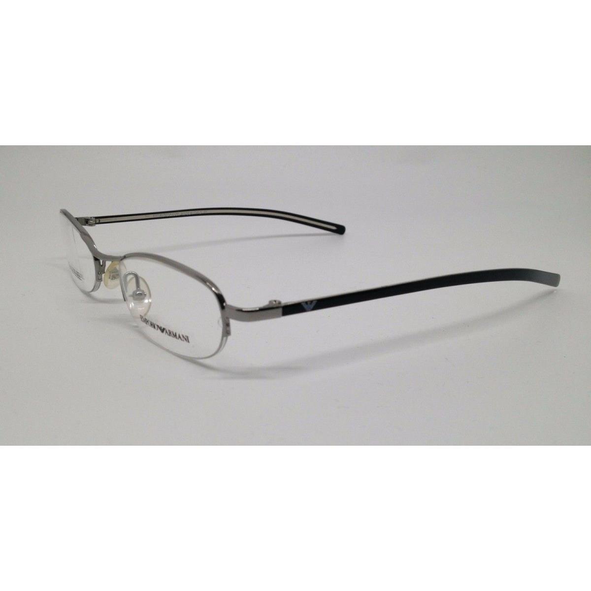 Emporio Armani EA9080 Silver GT7 Metal Semi Rim Eyeglasses Frame 47-19-135 Italy