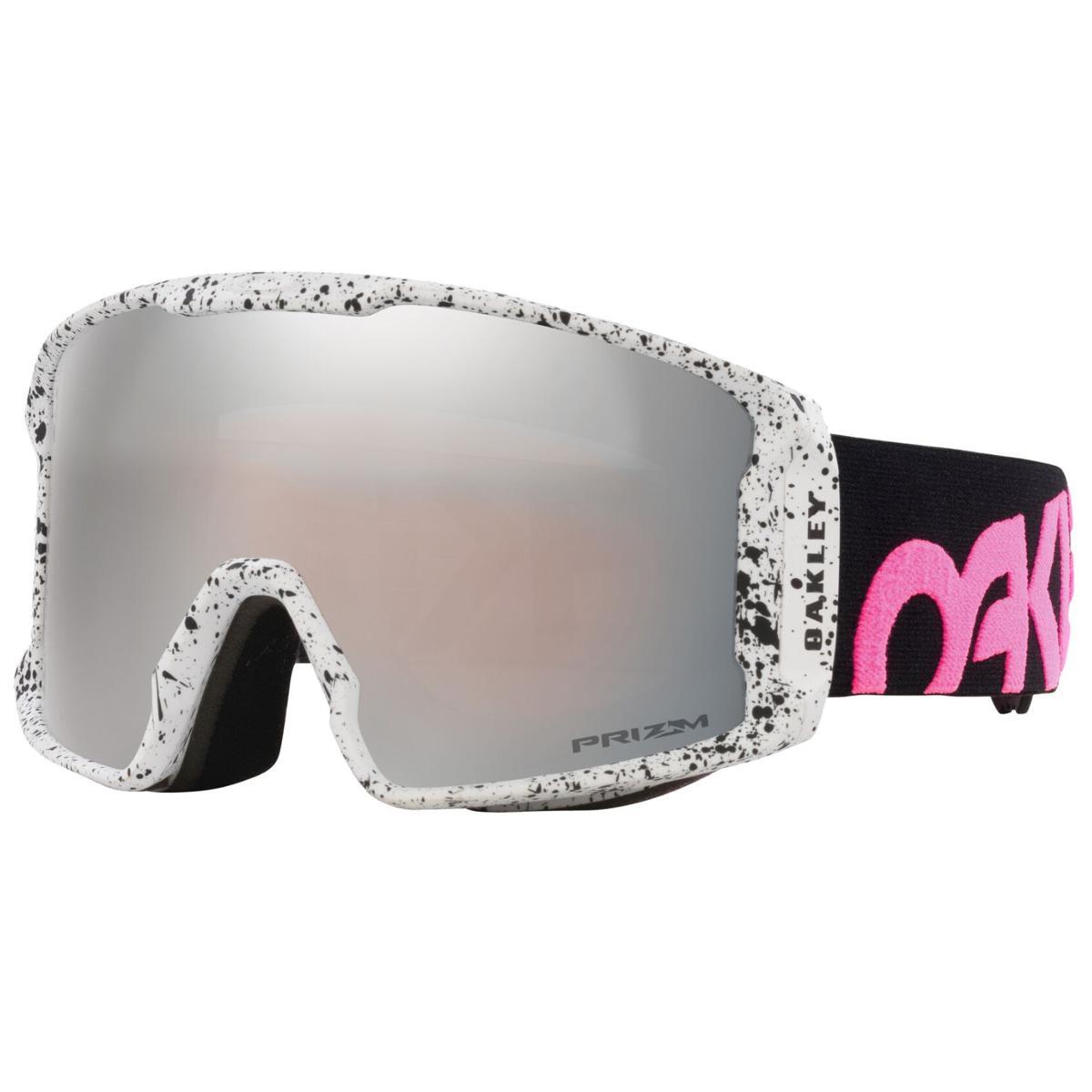 Oakley Line Miner L Goggles 2024 BLACK SPLATTER with Prizm Snow Black Iridium Lens