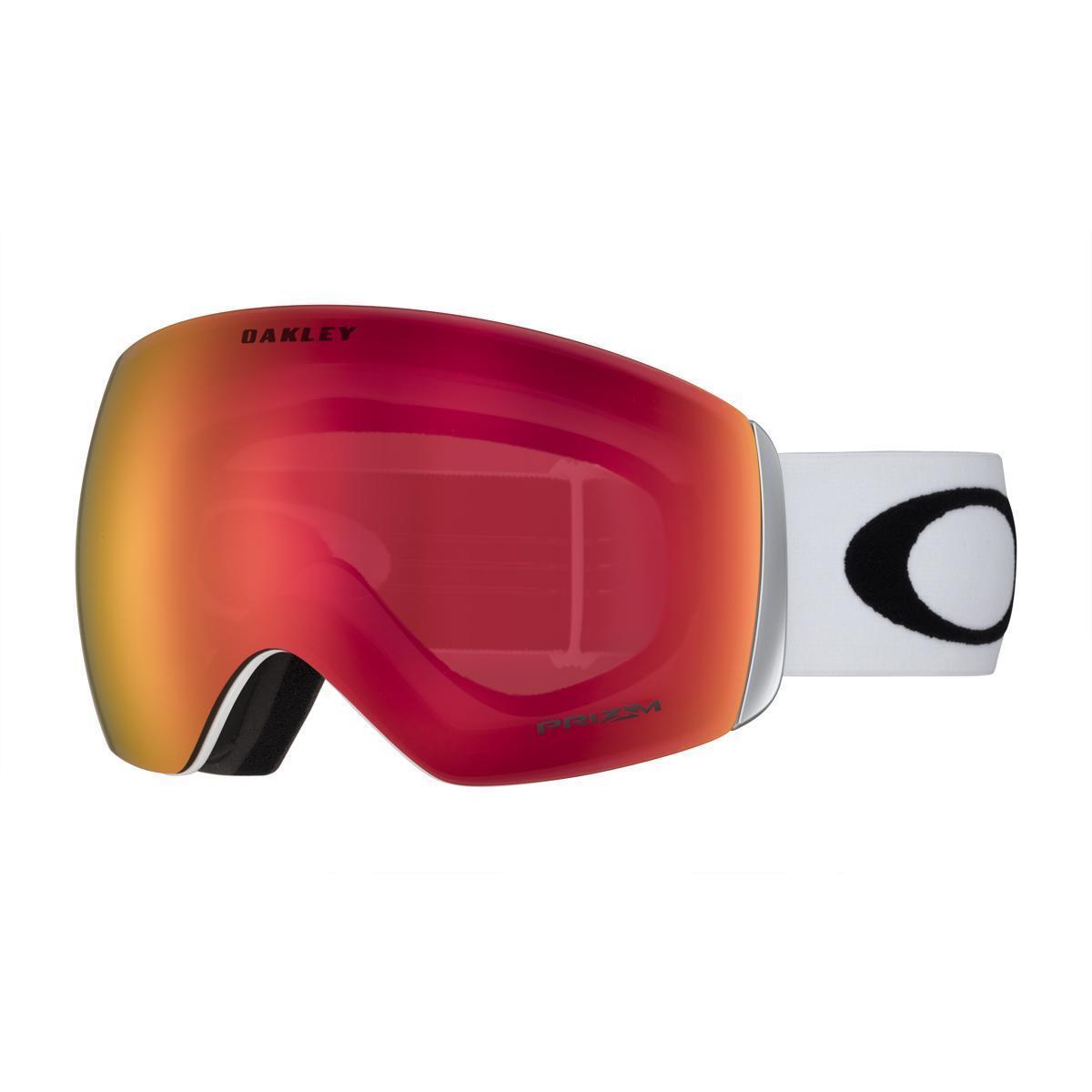 Oakley Flight Deck L Goggles 2024 - MATTE WHITE with PRIZM SNOW TORCH IRIDIUM Lens