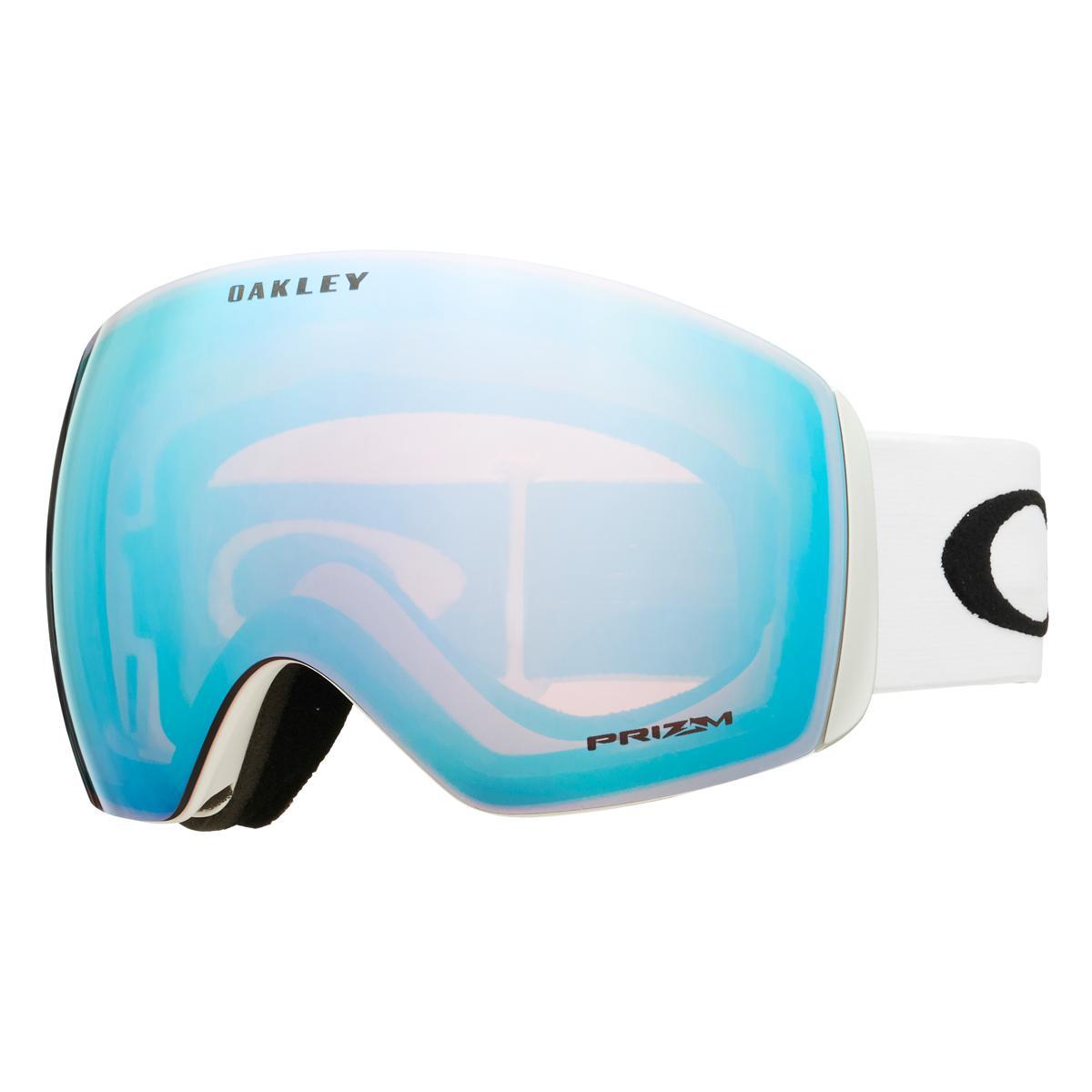 Oakley Flight Deck L Goggles 2024 MATTE WHITE with PRIZM SNOW SAPPHIRE IRID Lens