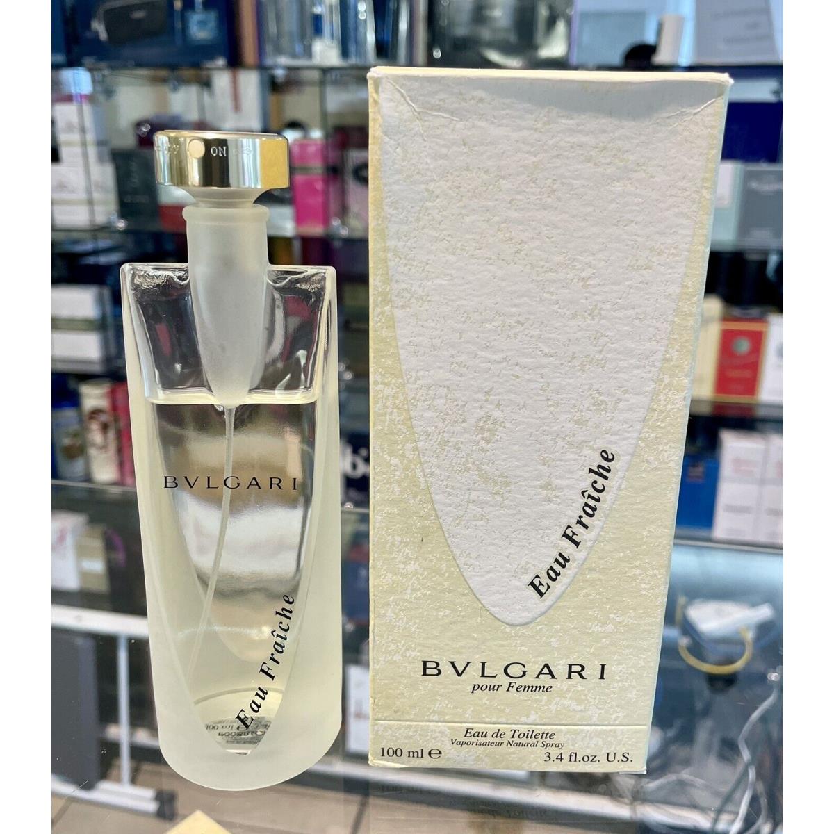 Eau Fraiche Bvlgari Pour Femme 3.4 oz 100 ml Edt Spray Rare