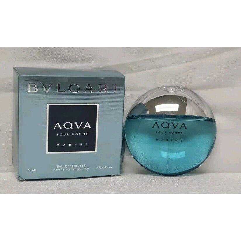 Bvlgari Aqva Marine Pour Homme 50ml 1.7 Oz Eau De Toilette Spray Mens