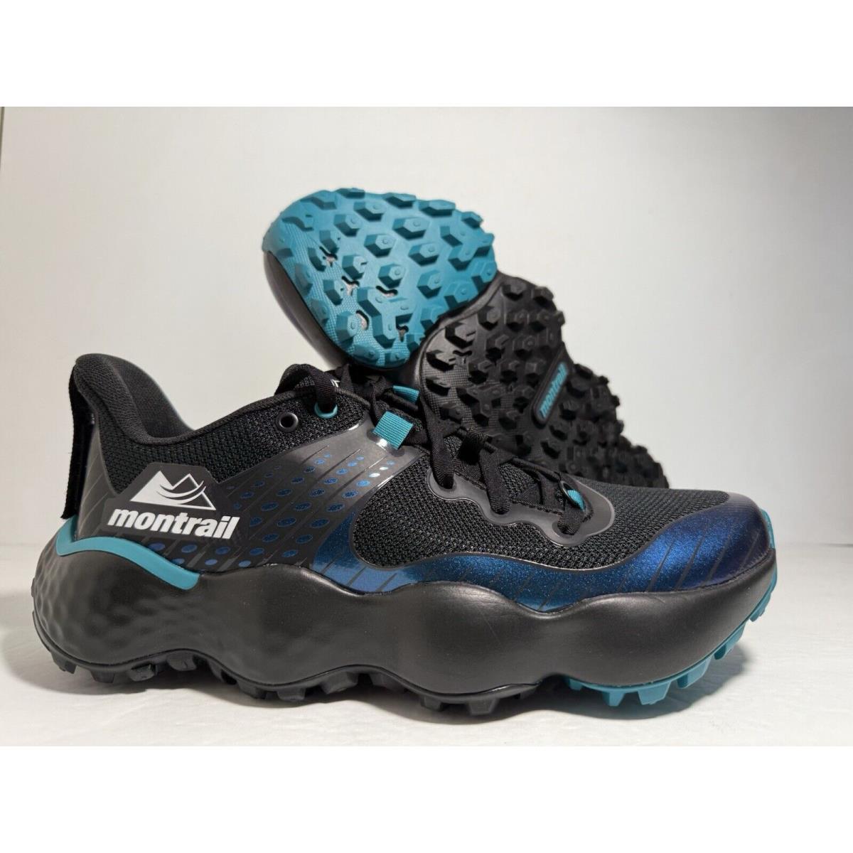 Columbia Montrail Trinity MX Trail Running Shoes Black Blue Men Size 8-13 US