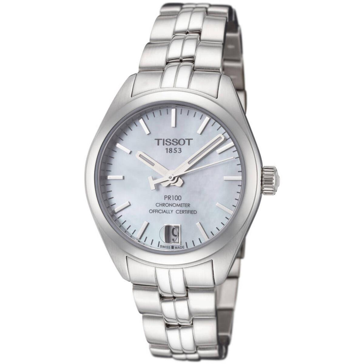 Tissot Women`s T-classic White Mop Dial Watch - T1012081111100