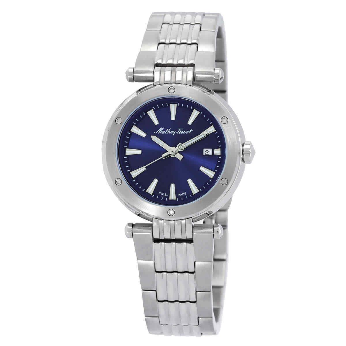 Mathey-tissot Neptune Quartz Blue Dial Ladies Watch D912ABU