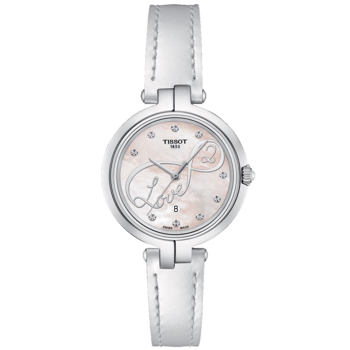 Tissot Women`s T-lady Flamingo White Mop Dial Watch - T0942101611101