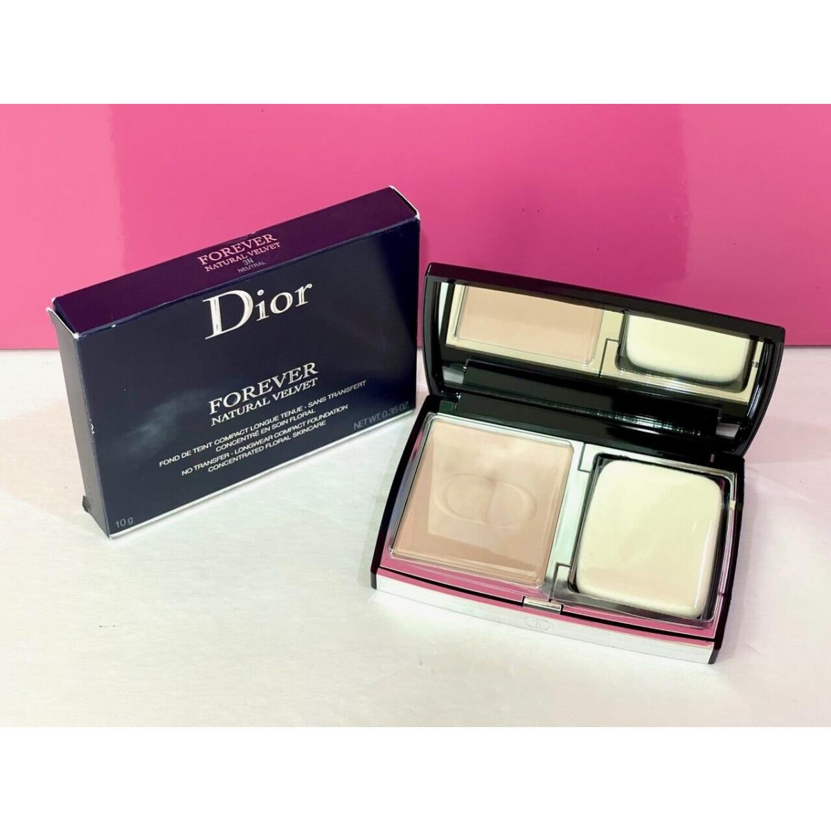 Dior Forever Natural Velvet Longwear Compact Foundation Boxed - 3N Neutral