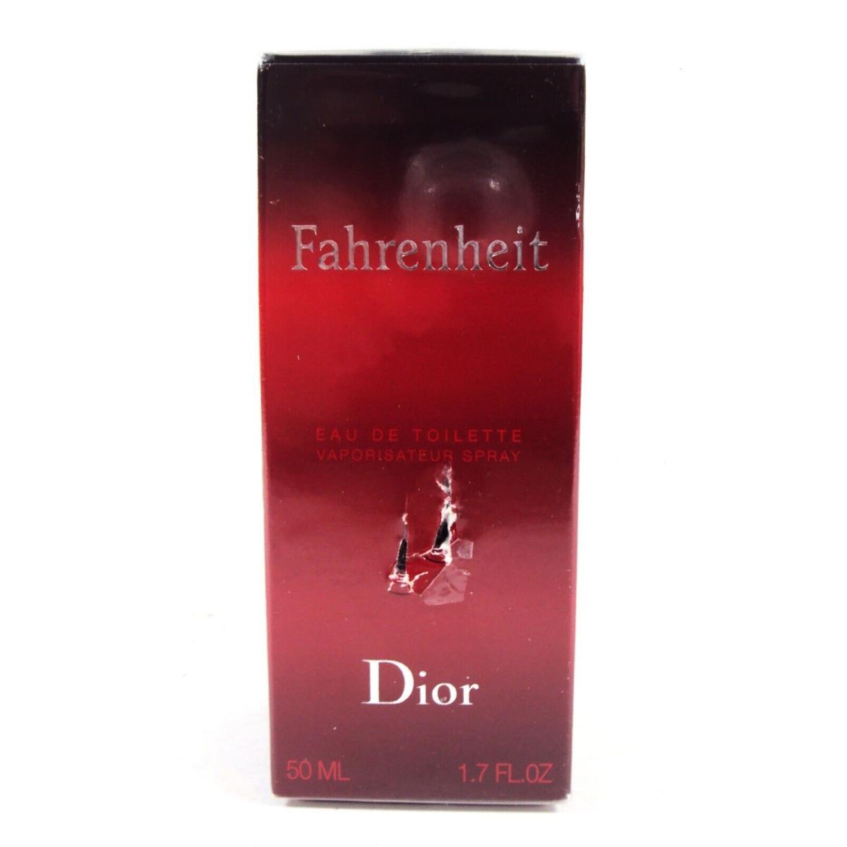 Fahrenheit by Christian Dior 1.7oz Edt Spray Year 2014 W/box Read AD