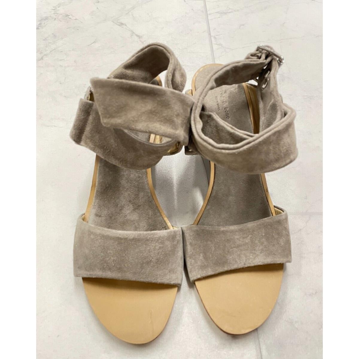 Rag & Bone John Varvatos Damien Wedge In Warm Gray Suede Size: EU39 US9