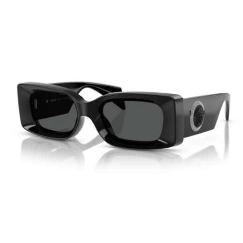 Versace 0VE4474U GB1/87 Black/dark Grey Rectangular Men`s Sunglasses