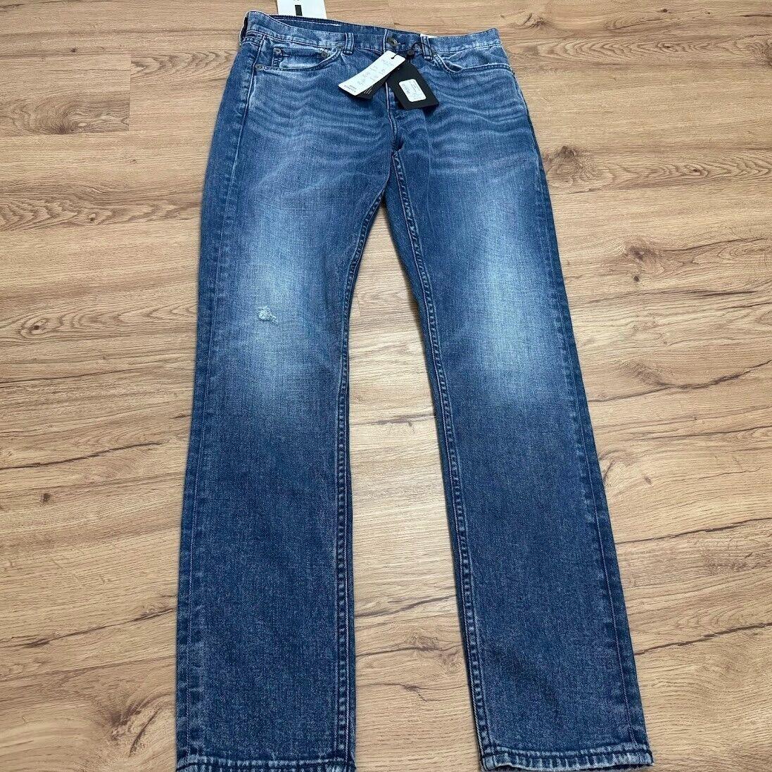 Rag Bone Fit 1 Aero Stretch Burke Skinny Jeans Denim Sz 32x32