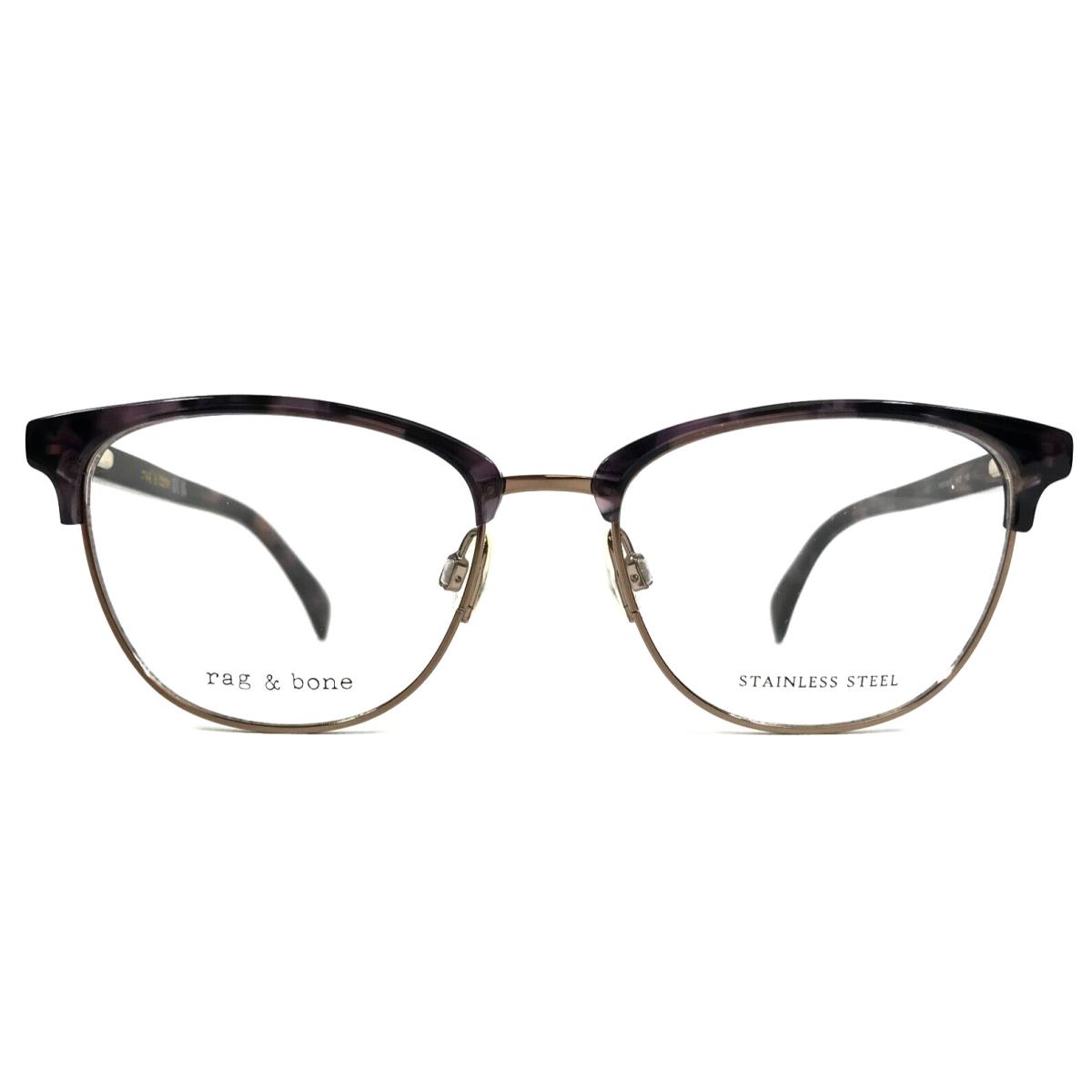 Rag Bone Eyeglasses Frames RNB3060/G Hkz Purple Tortoise Gold 52-17-140