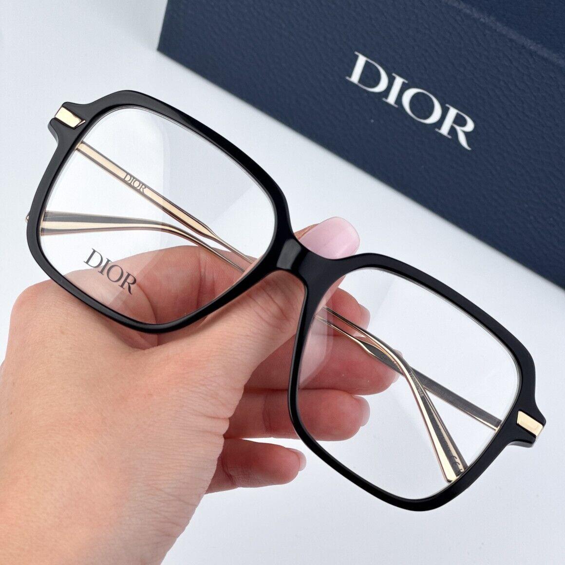 Dior Gemdioro S5I CD50056I 001 1200 Shiny Black Demo Women Square Eyeglasses