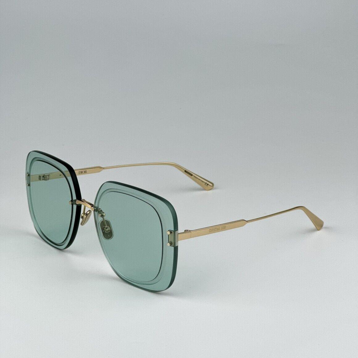 Dior Ultradior SU B0O0 Gold Green Women Square Oversized Sunglasses