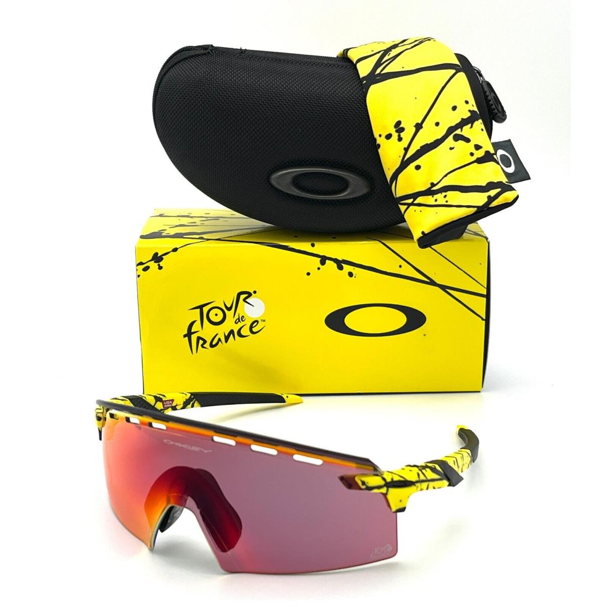 Oakley Encoder Tour DE France OO9235-07 Tdf Splatter / Prizm Road 39mm Sunglass - Frame: TDF Splatter, Lens: Prizm Road