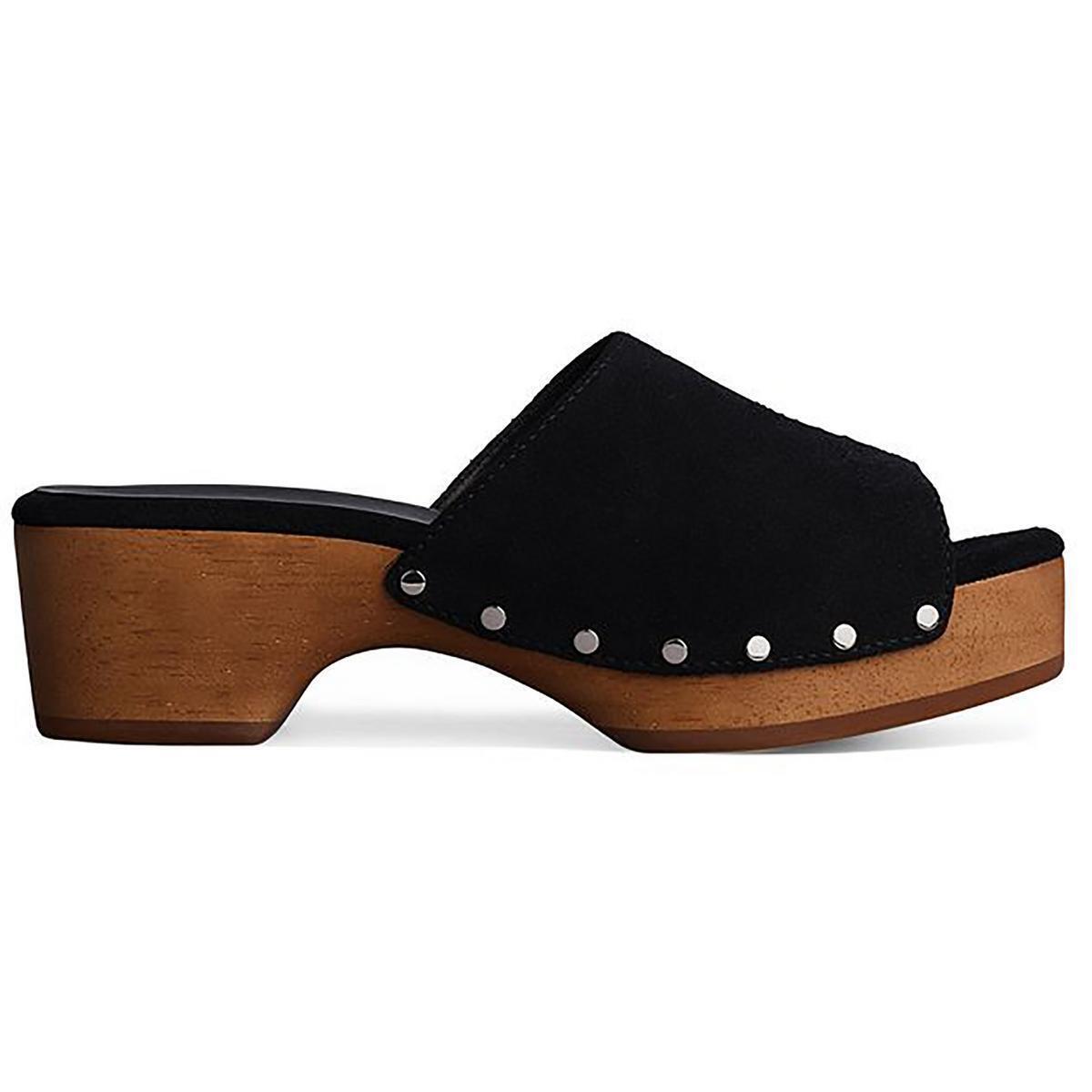 Rag Bone Womens Mara Clog Slide Black Slide Sandals 7 Medium B M Bhfo 1538