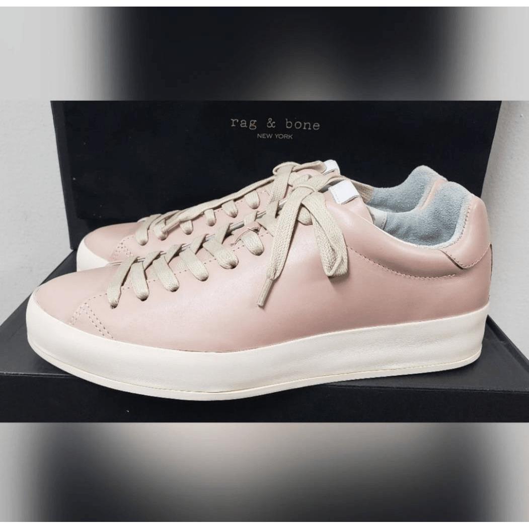 Rag Bone RB1 LO Pink Leather Lace UP Sneaker